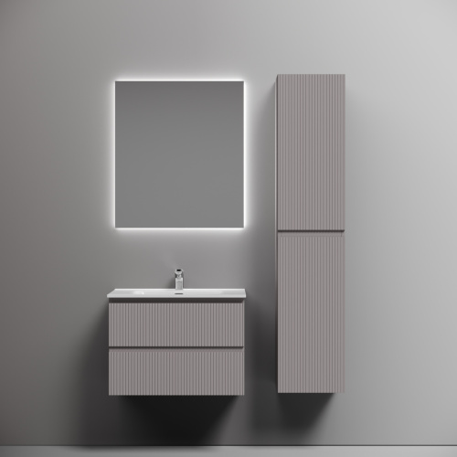 Тумба под раковину Sancos SNOB T SNT70SM 70х40 подвесная цвет серый - фото 2